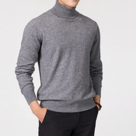 Eleganter Rollkragenpullover Herren | Klassischer Strickpullover