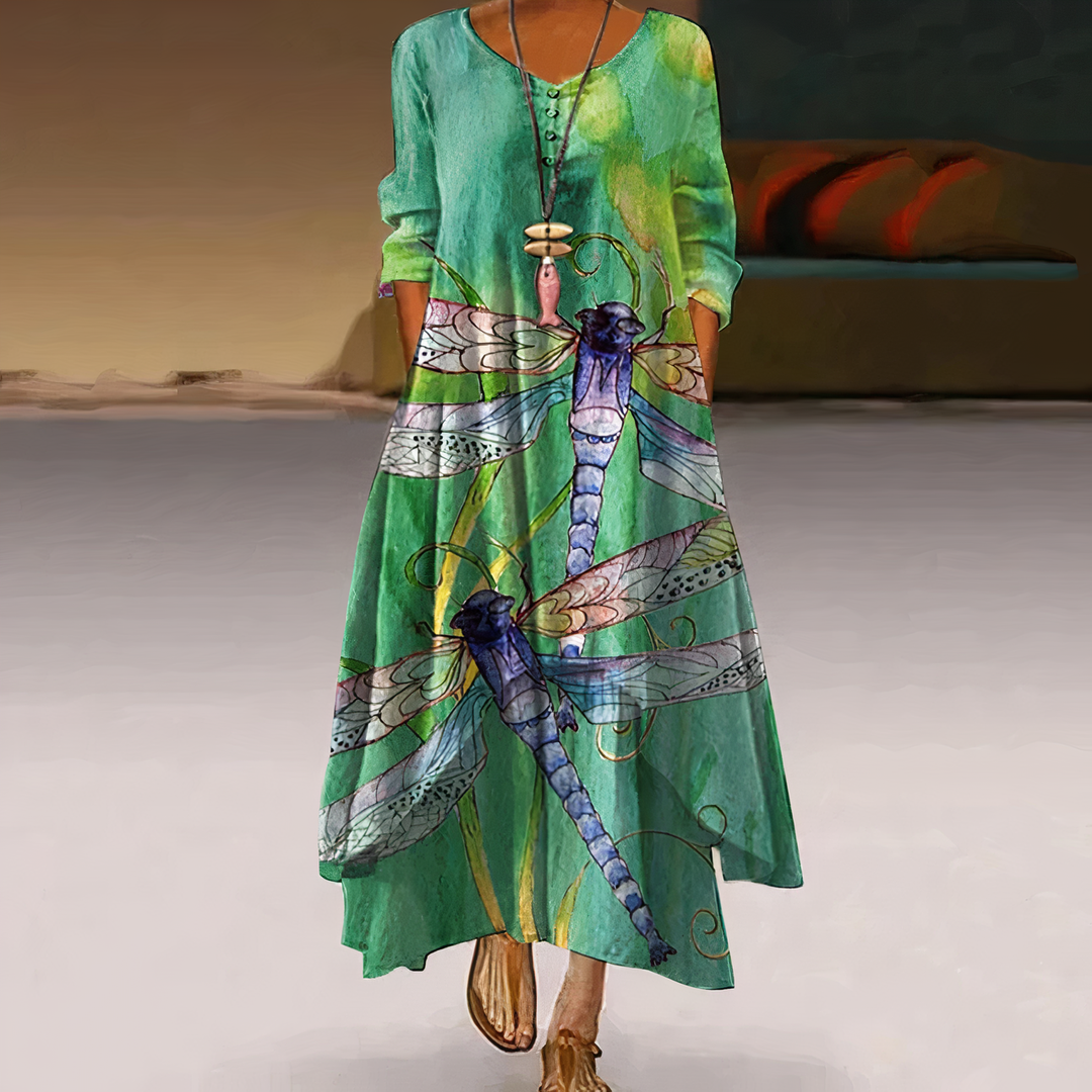 Aliams | Elegantes Mode Baumwollkleid