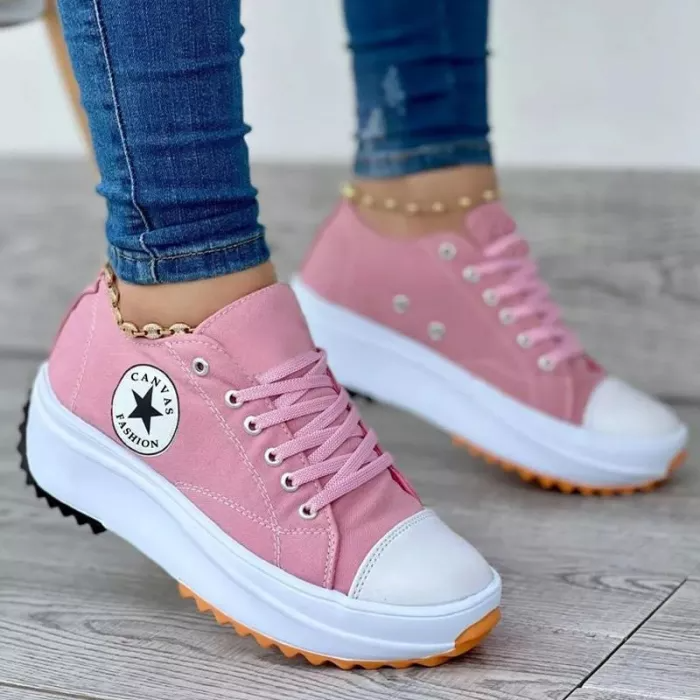 Aliams - Orthopädische Schuhe, Schnürsenkel, dicke Sohle