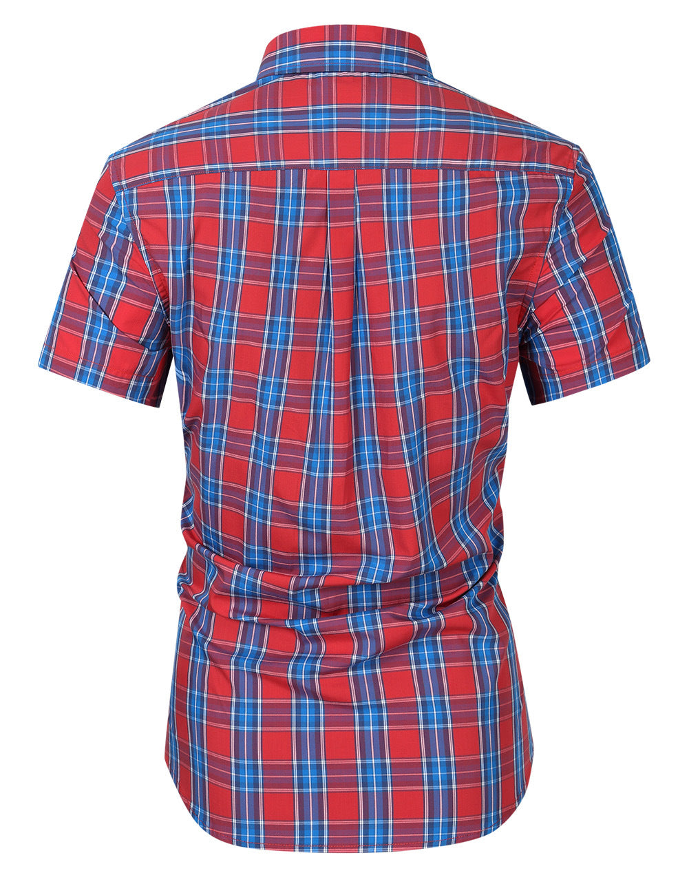 Herren Kurzarmhemd im modernen Karomuster mit strapazierfähiger Baumwolle Aliams