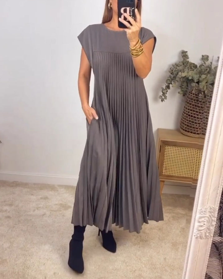 Aliams | Ärmelloses Plisseekleid