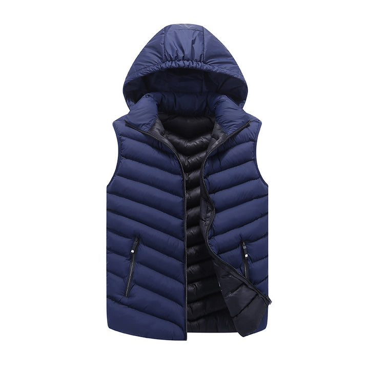 Herren Steppweste mit Kapuze Aliams