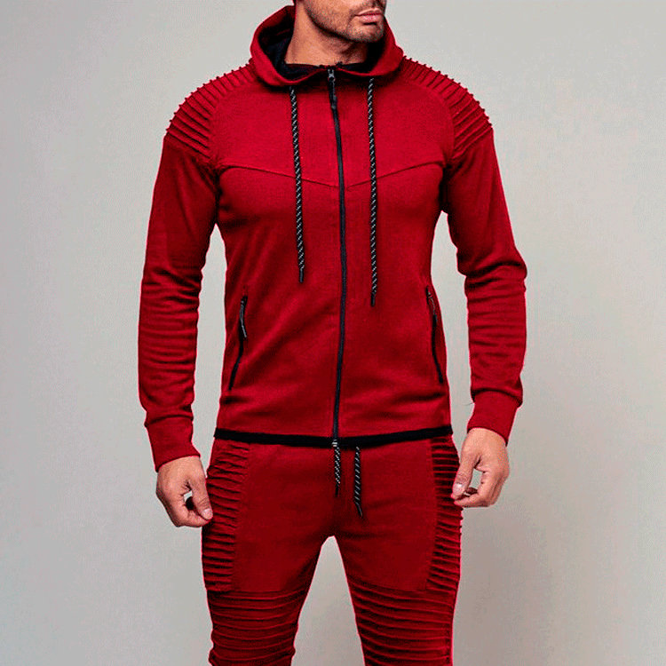 Herren Sportliche Hoodiejacke mit strukturiertem Schulterdesign und hochwertigem Material Aliams