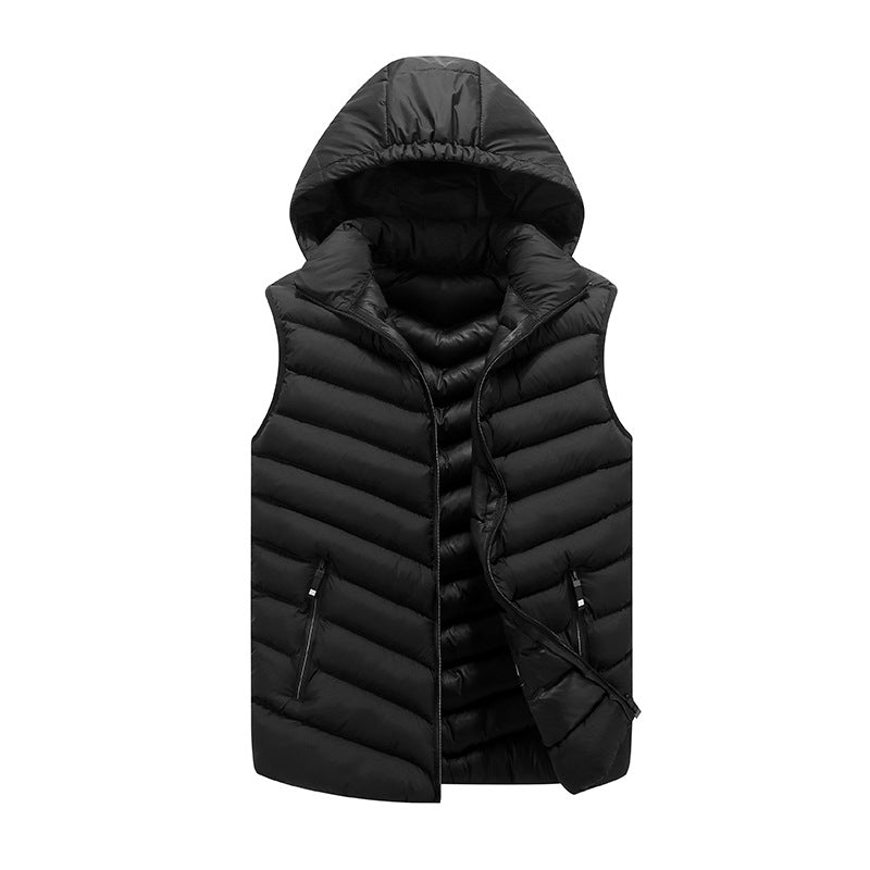 Herren Steppweste mit Kapuze Aliams