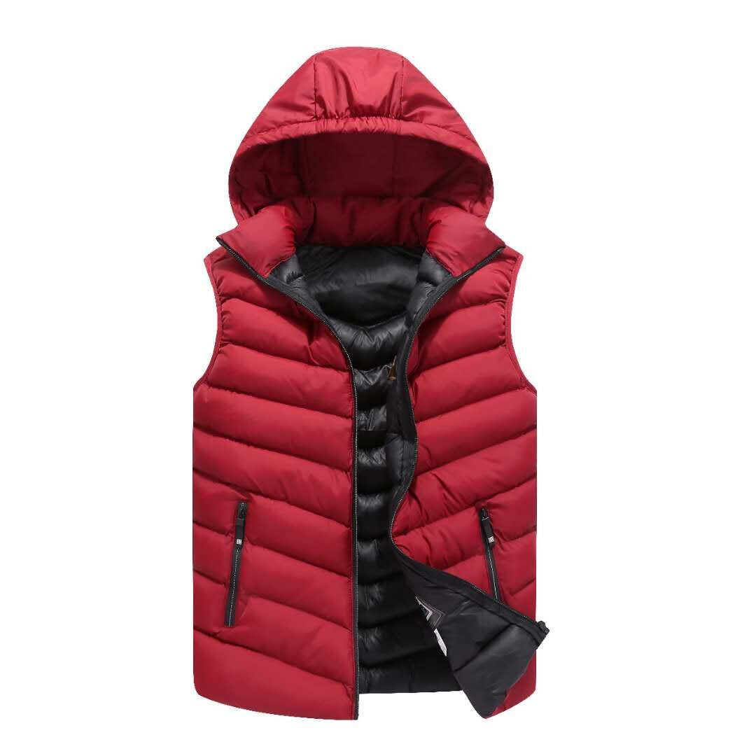 Herren Steppweste mit Kapuze Aliams