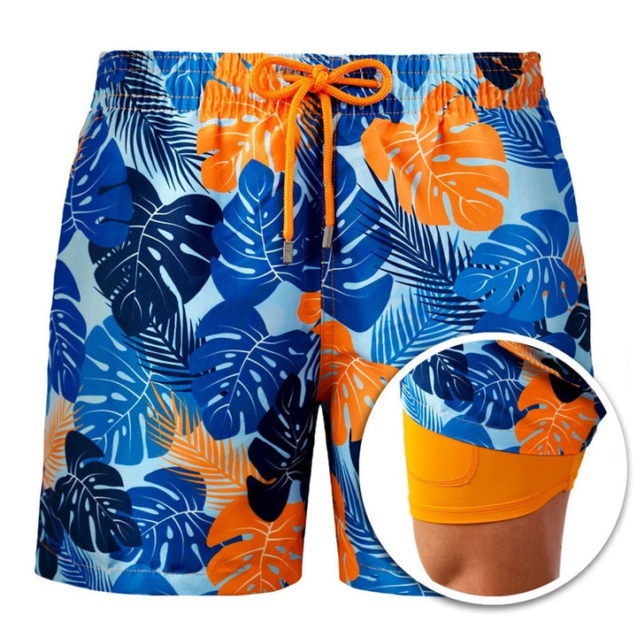Aliams | Doppellagige Strandshorts für Herren