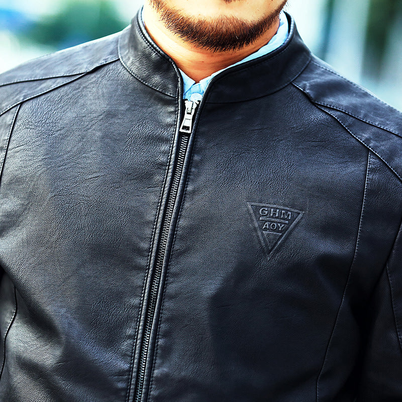 Herren Kunstlederjacke Aliams