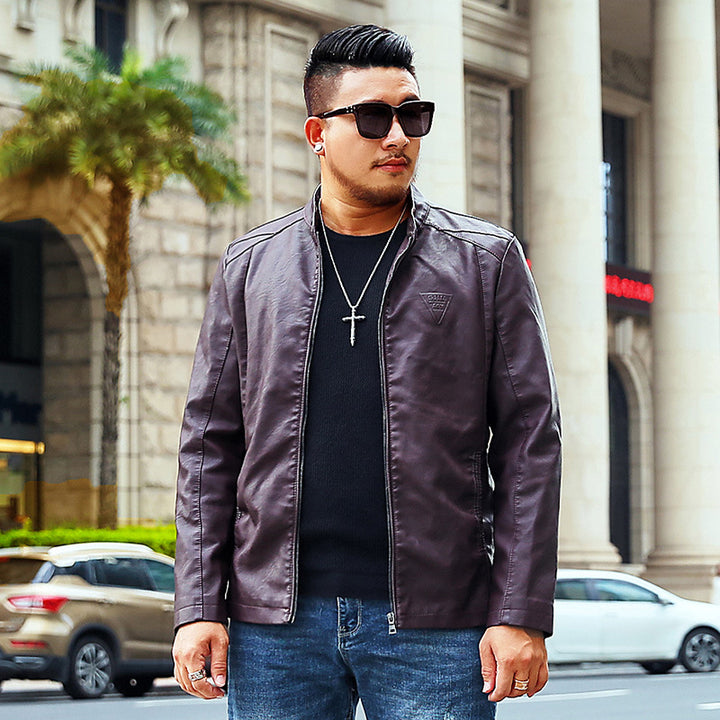 Herren Kunstlederjacke Aliams