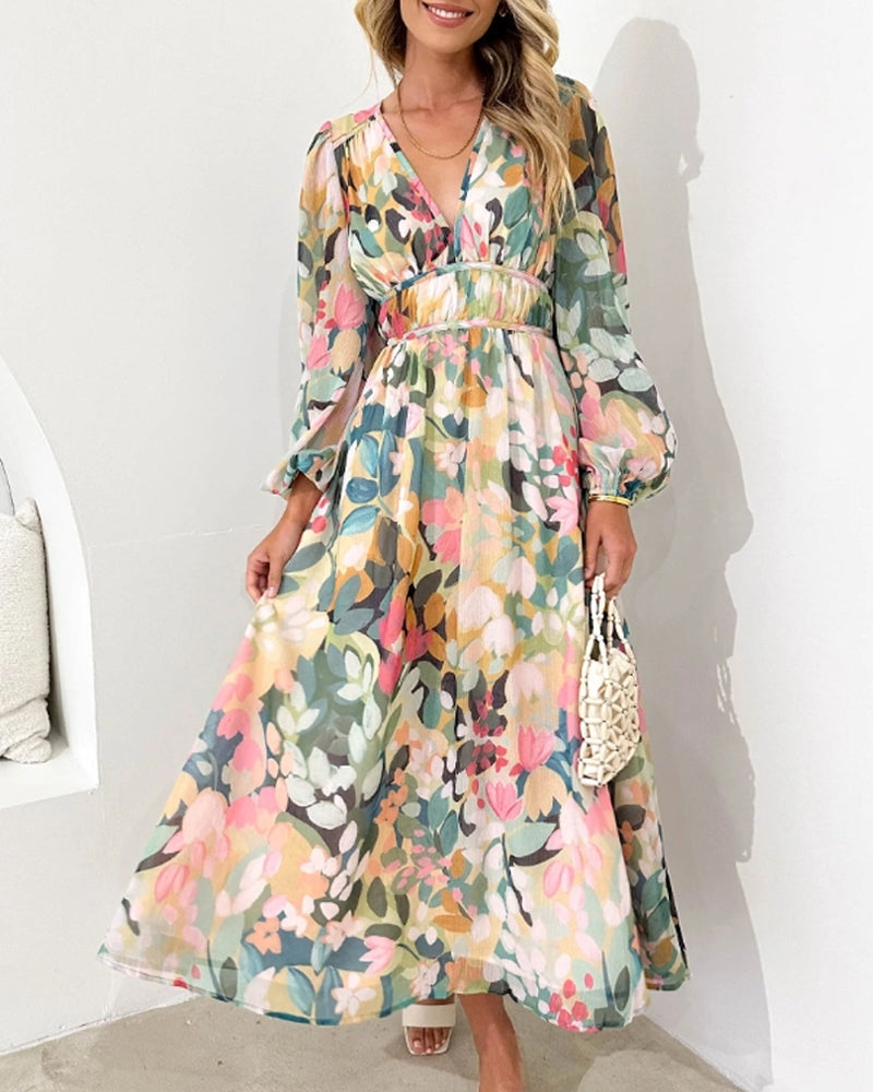 Aliams | Elegantes Floral Kleid