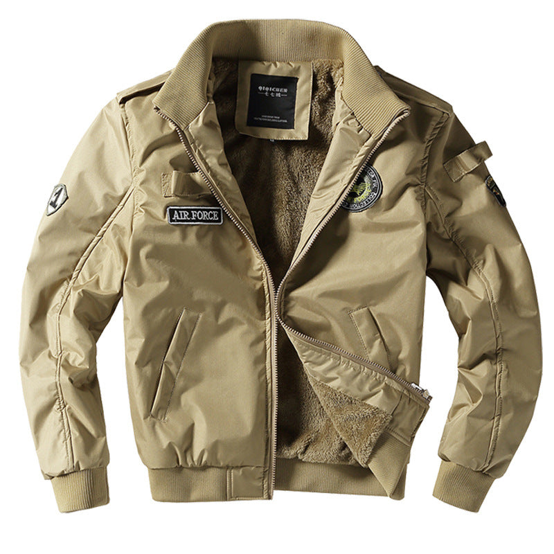 Herren Fliegerjacke mit Teddyfutter Aliams