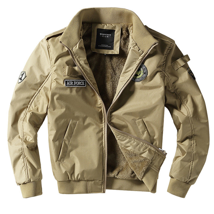 Herren Fliegerjacke mit Teddyfutter Aliams