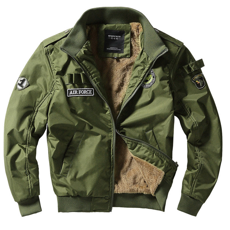 Herren Fliegerjacke mit Teddyfutter Aliams