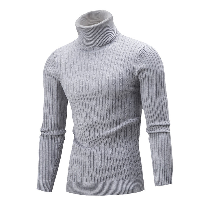 Herren Rollkragenpullover aus hochwertiger Strickware mit strukturiertem Design Aliams