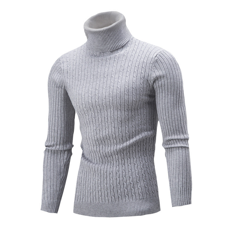 Herren Rollkragenpullover aus hochwertiger Strickware mit strukturiertem Design Aliams