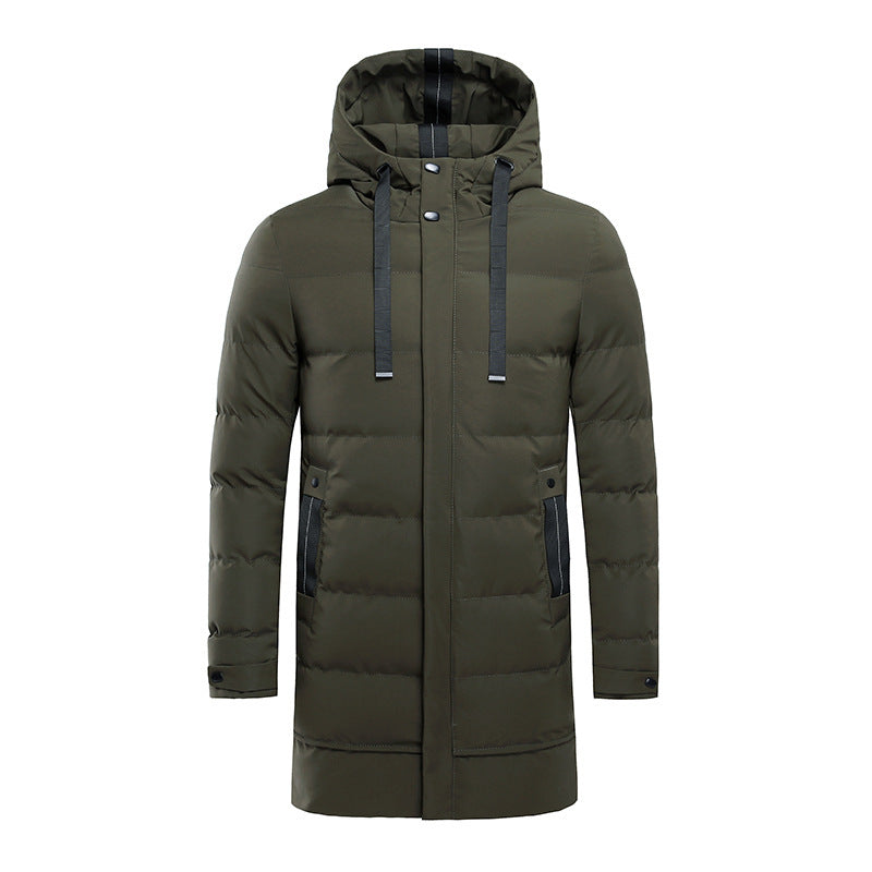 Herren isolierte Outdoor-Jacke mit verstellbarer Kapuze und funktionalen Taschen Aliams