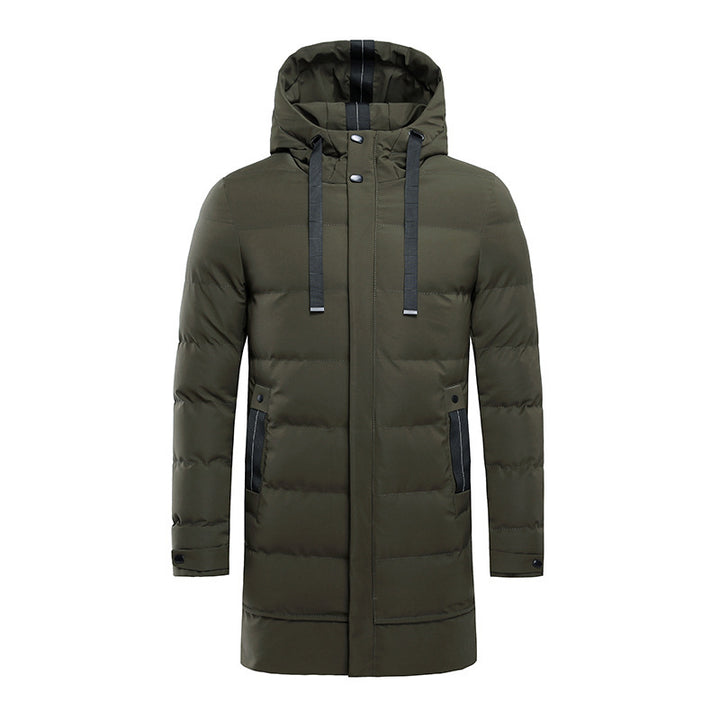 Herren isolierte Outdoor-Jacke mit verstellbarer Kapuze und funktionalen Taschen Aliams