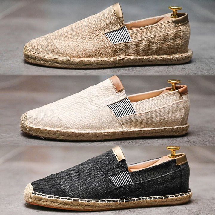 Sommerschuhe aus Leinwand & Stroh – Leicht | Unisex
