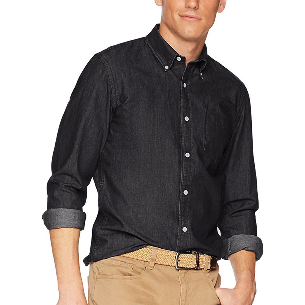 Herren Casual Jeanshemd Aliams