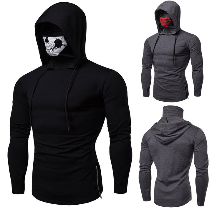 Herren Kapuzenpullover mit kreativem Totenkopf-Design Aliams