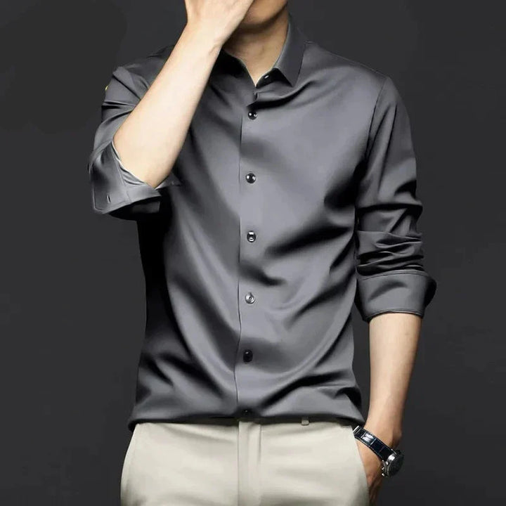 Herren Seidenhemd – Elegant, Vielseitig & Bequem