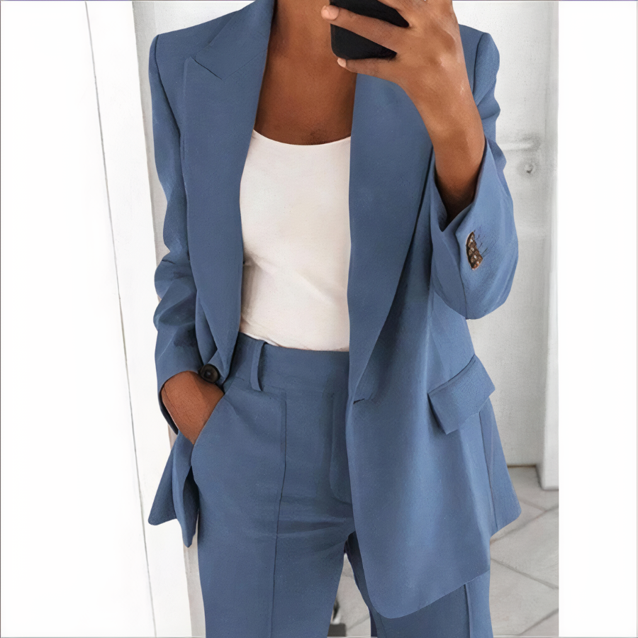 Blazer Set Mit Jacke Und Hose