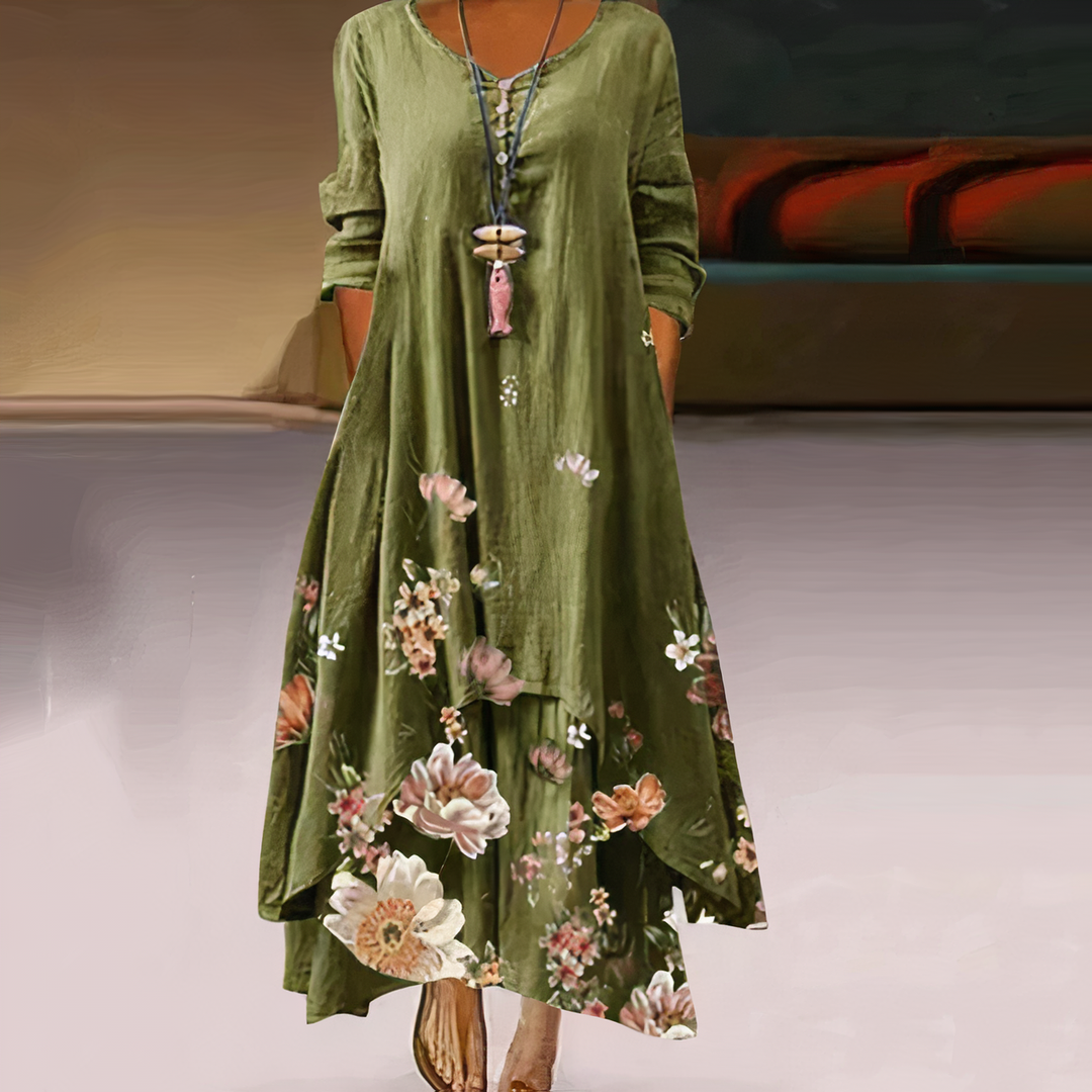 Aliams | Elegantes Mode Baumwollkleid