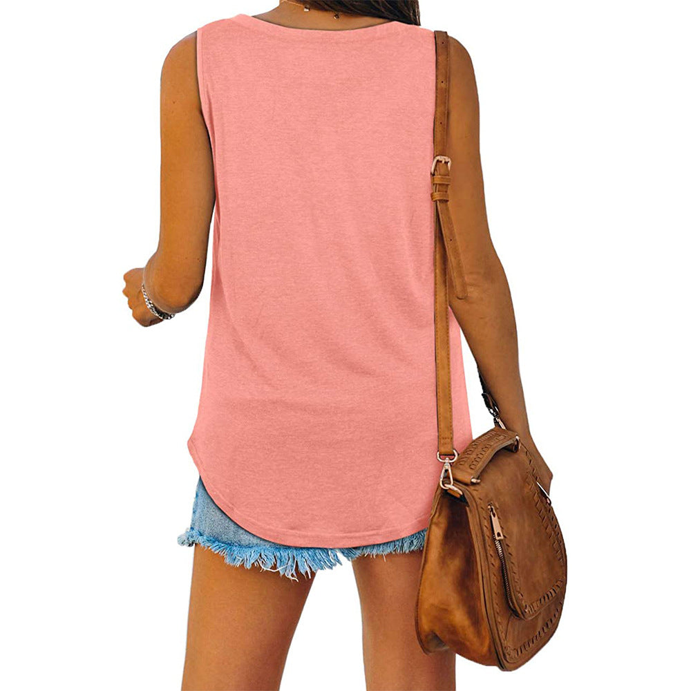 Aliams | Mckayla Jersey V-Ausschnitt Tank-Top