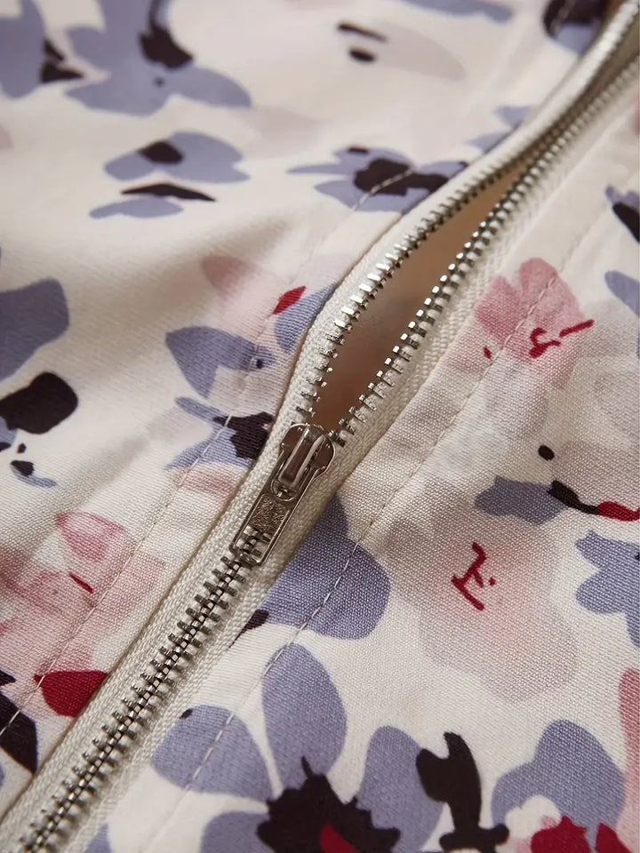 Aliams | Bomberjacke Mit Blumenmuster