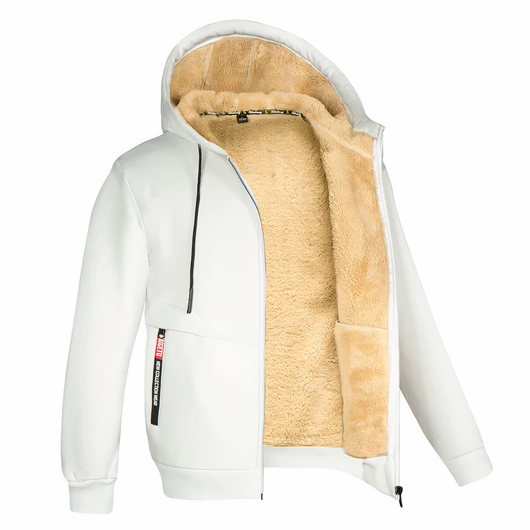 Fleece-Lined Men’s Jacket – Stylish & Warm for Winter