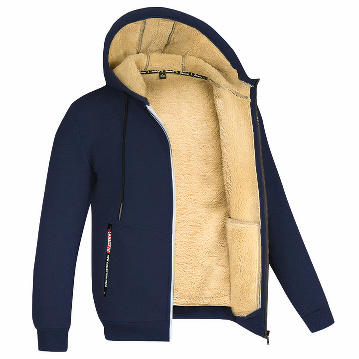 Fleece-Lined Men’s Jacket – Stylish & Warm for Winter