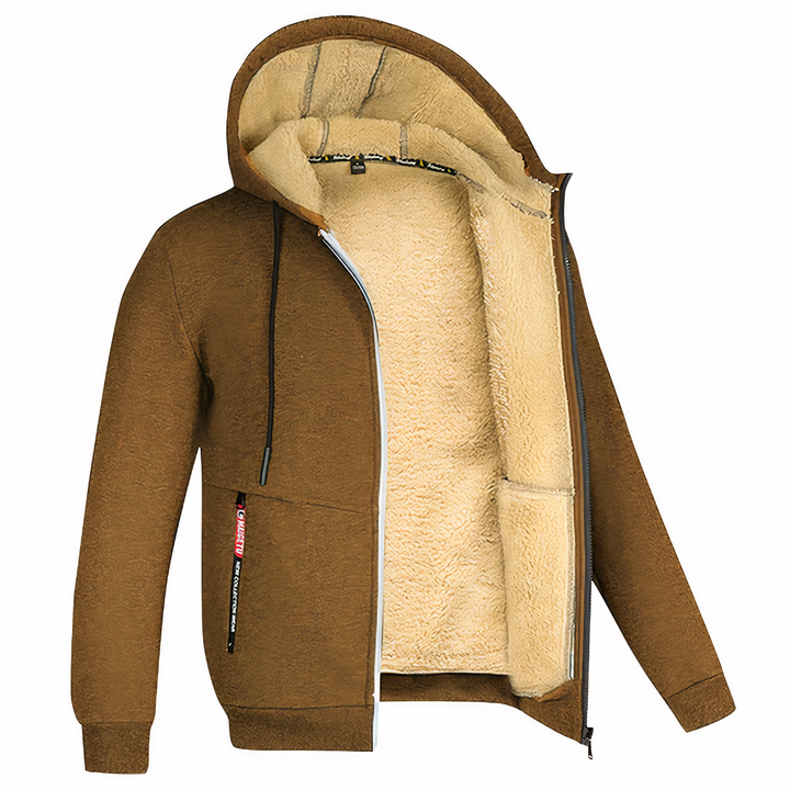 Fleece-Lined Men’s Jacket – Stylish & Warm for Winter