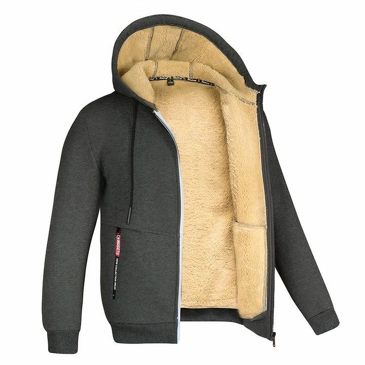 Fleece-Lined Men’s Jacket – Stylish & Warm for Winter
