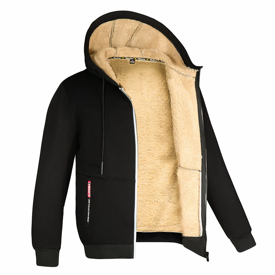 Fleece-Lined Men’s Jacket – Stylish & Warm for Winter