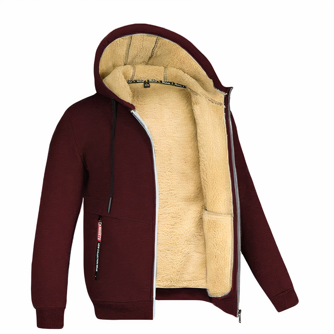 Fleece-Lined Men’s Jacket – Stylish & Warm for Winter