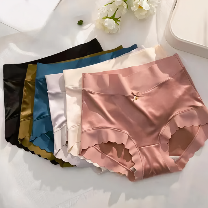 Aliams | Delikate Nahtlose Seidensatin Unterwäsche für Damen