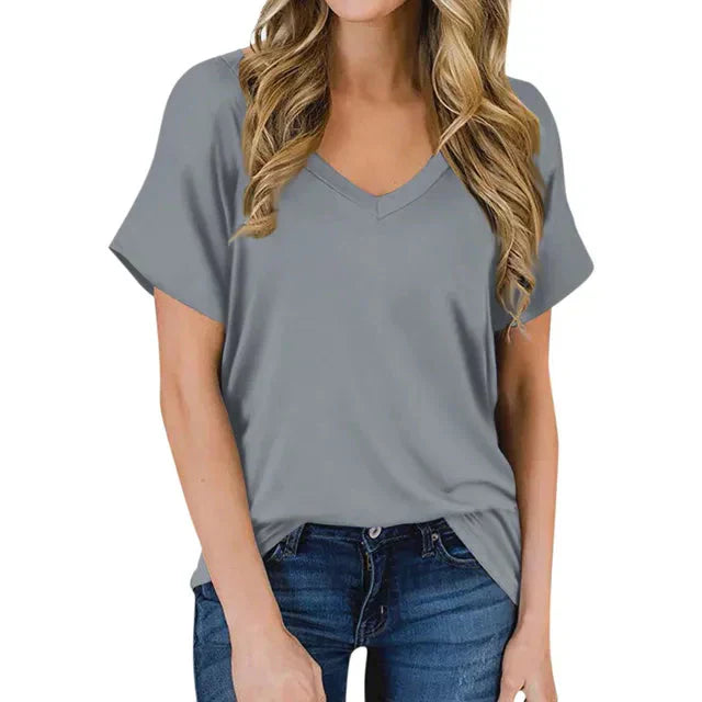 Aliams | Damen V-Ausschnitt T-Shirt