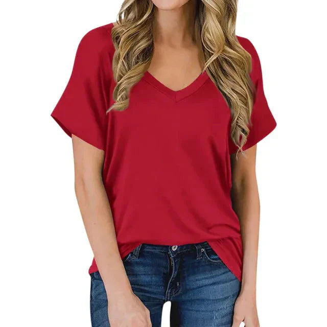Aliams | Damen V-Ausschnitt T-Shirt