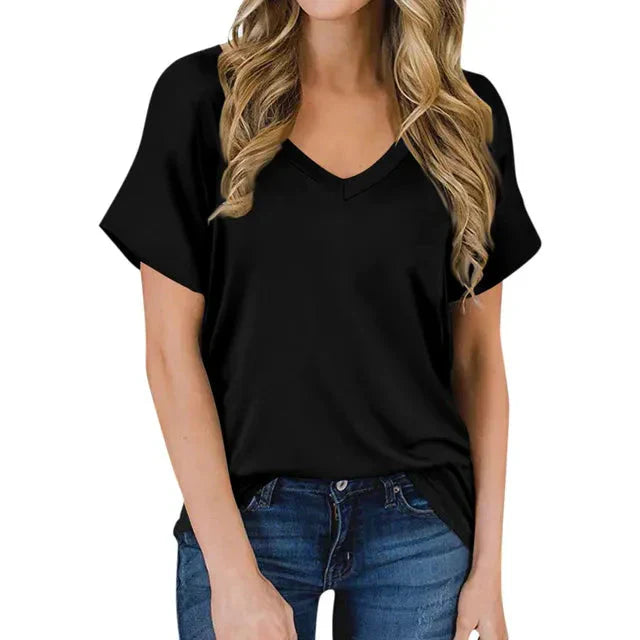 Aliams | Damen V-Ausschnitt T-Shirt