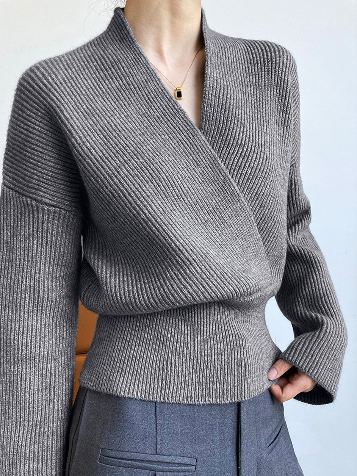 Aldis | Damen Wickelpullover Für Herbst - Schick & Bequem