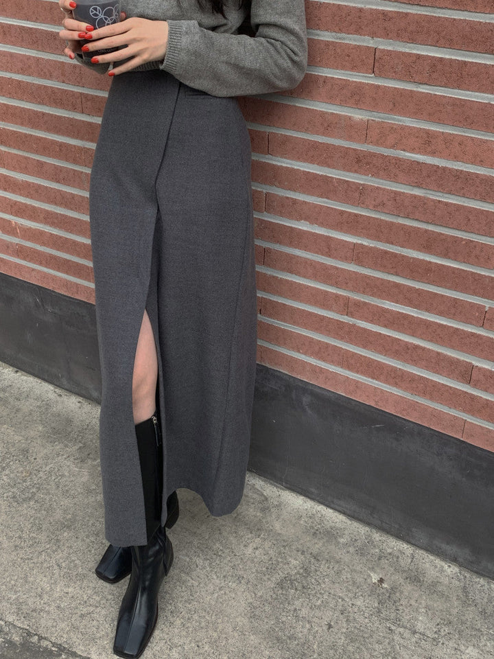 Schicker Maxirock Für Damen Im Herbst-Look