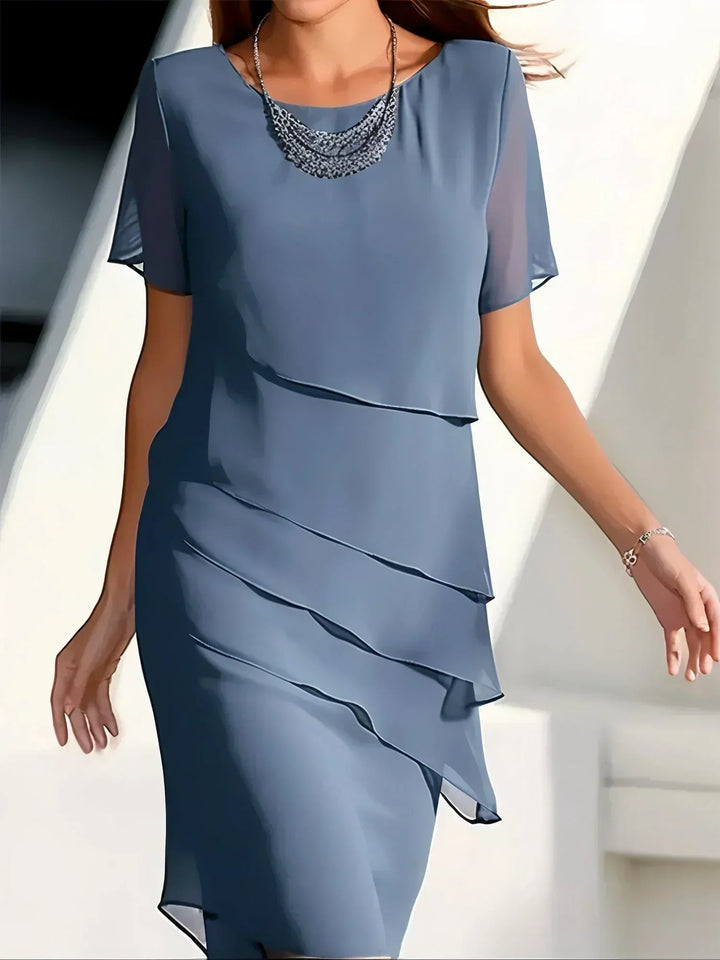 Aliams | Elegant Dress With Tummy Coverage