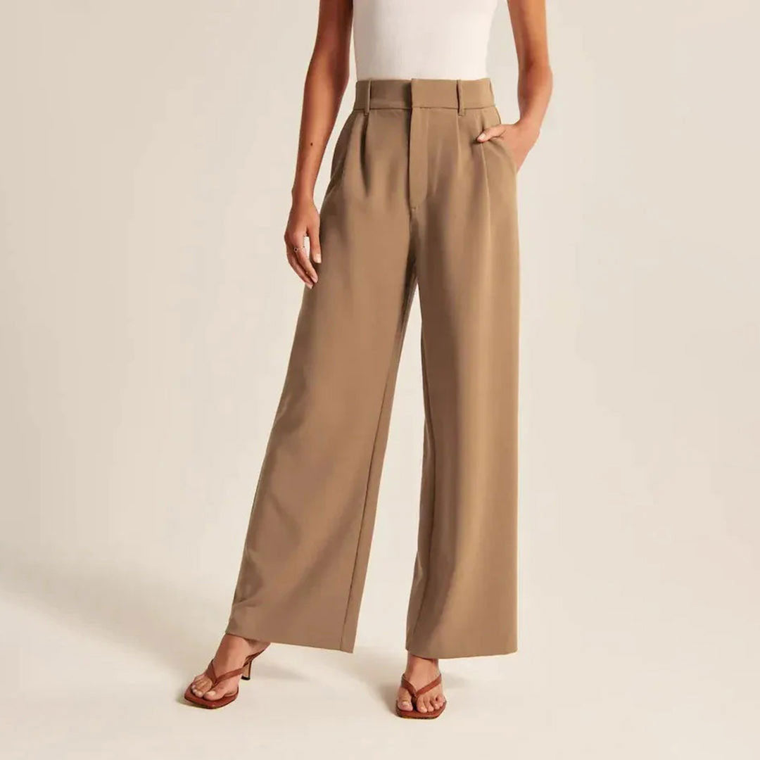 Hose Mit Hoher Taille