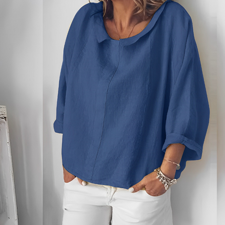 Aliams | Bluse mit Umgeschlagenem Kragen