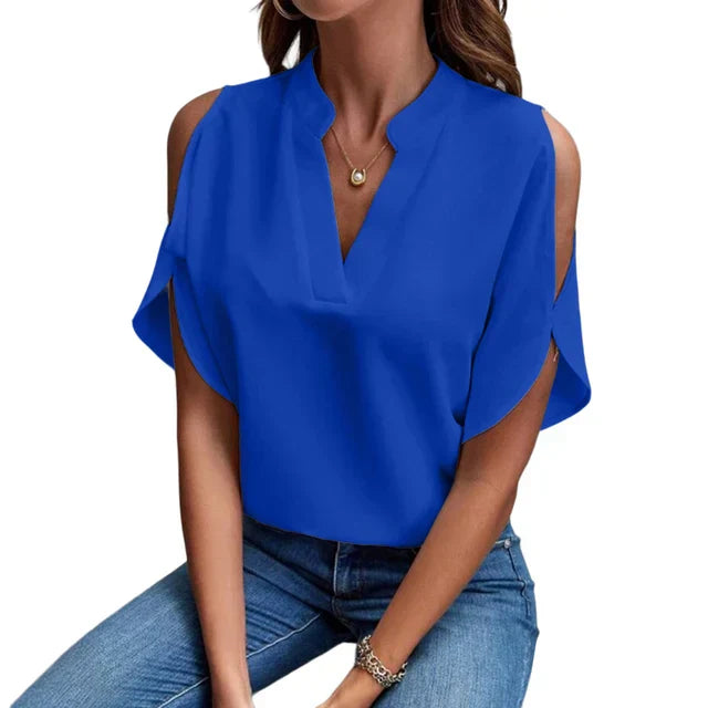 Aliams | Damen Stilvolle Sommerblusen-Oberteile