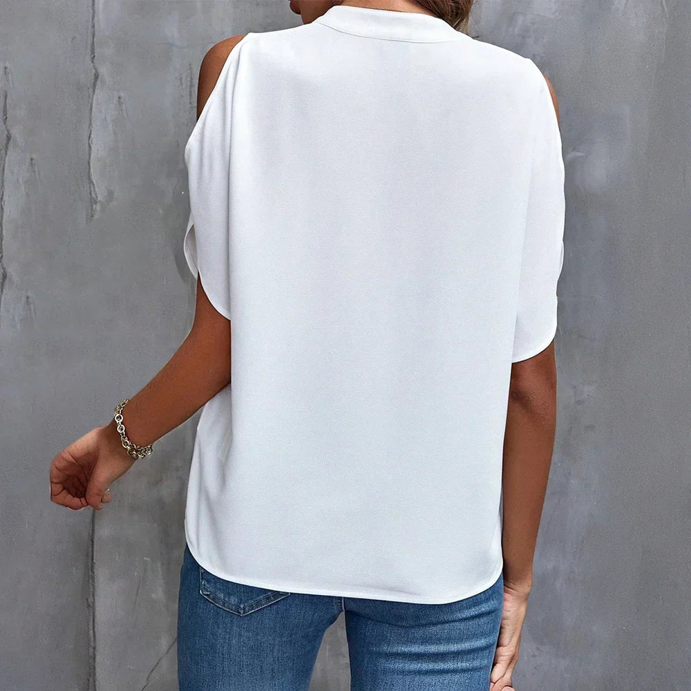 Aliams | Damen Stilvolle Sommerblusen-Oberteile