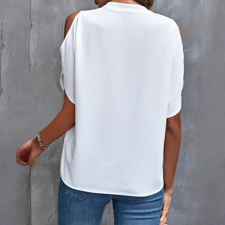 Aliams | Damen Stilvolle Sommerblusen-Oberteile