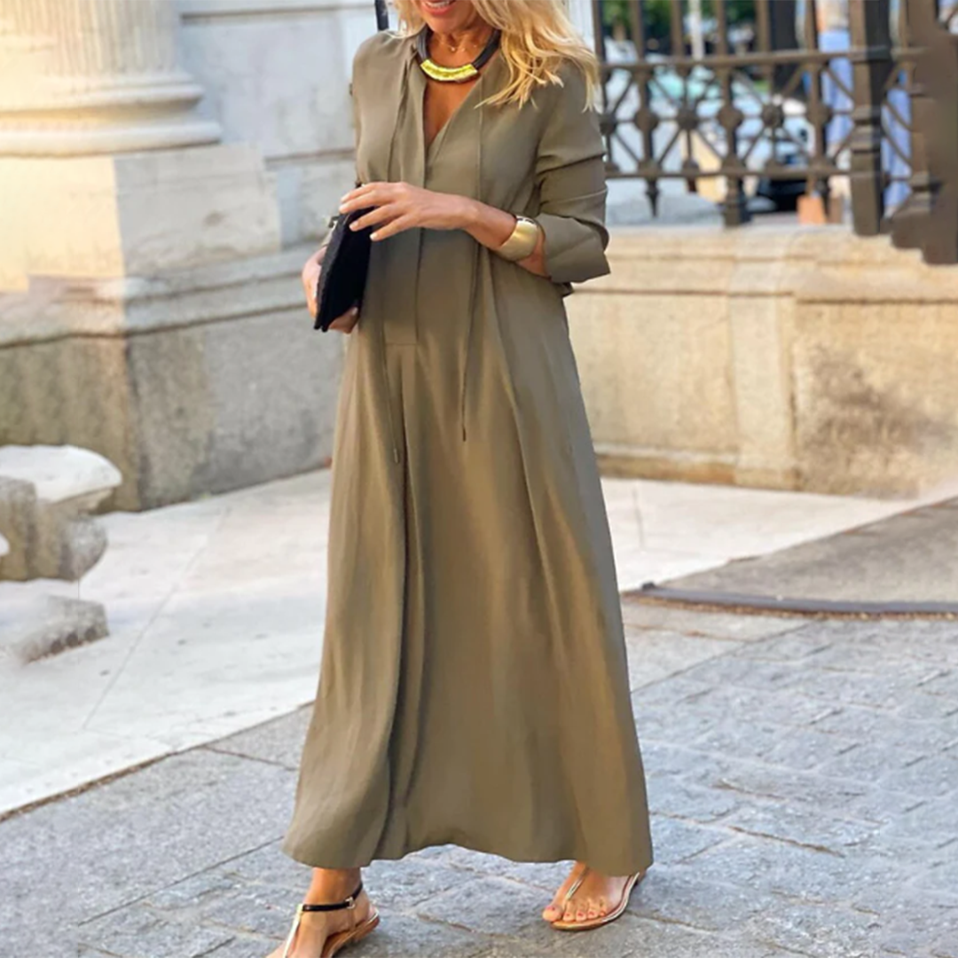 Aliams | Bequemes, Locker Sitzendes Maxikleid