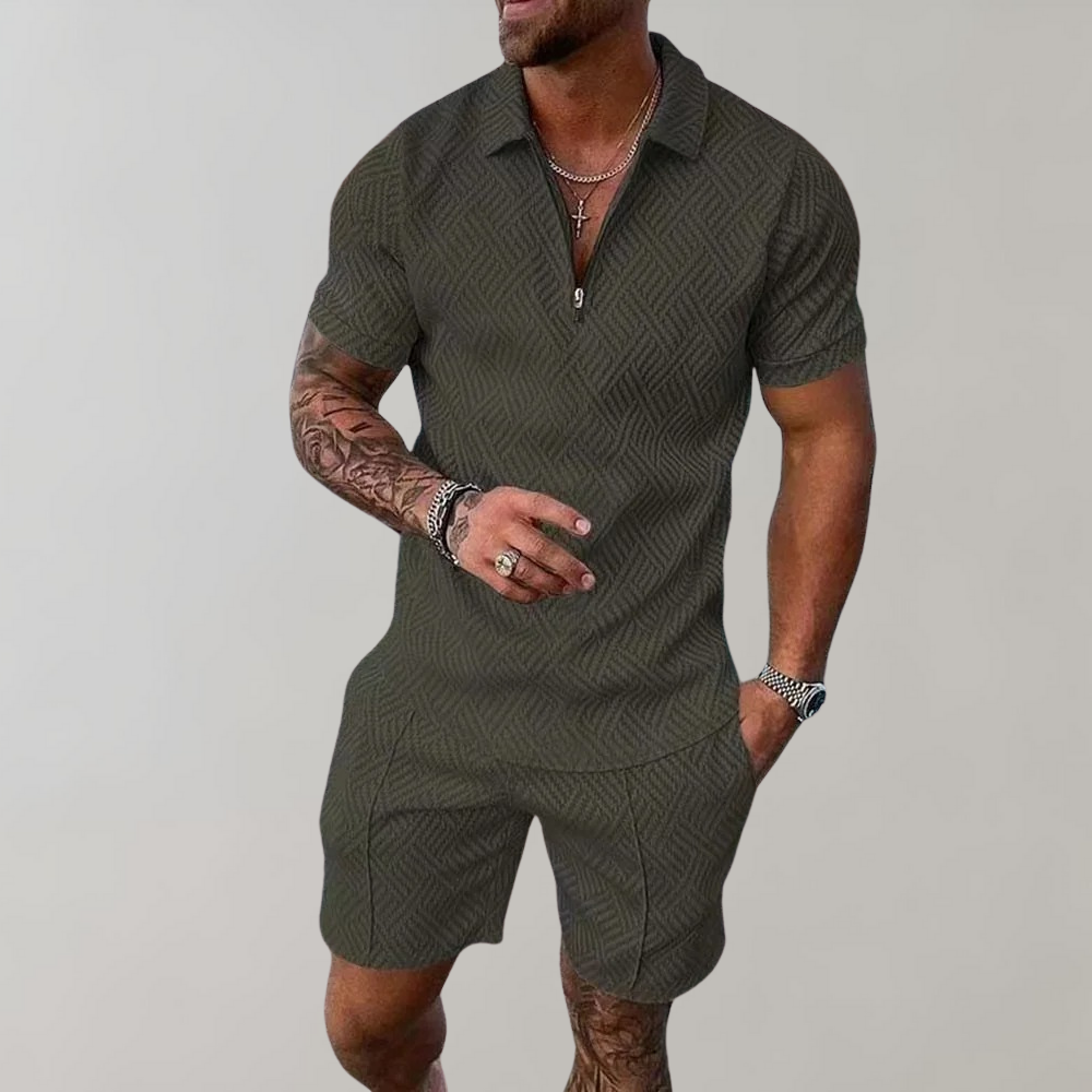Aliams | Polo und Shorts-Set für Herren