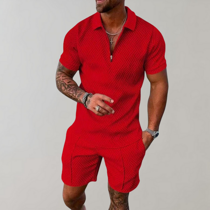Aliams | Polo und Shorts-Set für Herren