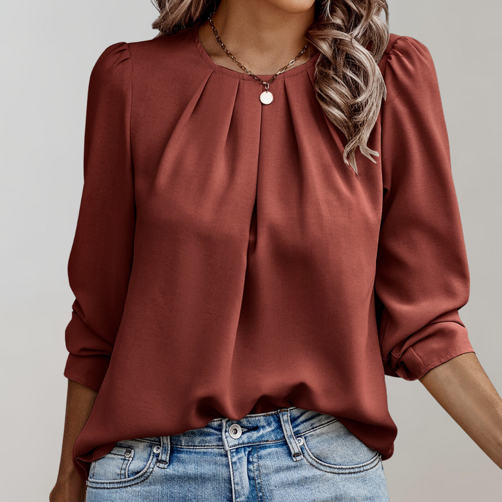 Aliams | Gepflegte Satin-Bluse für Damen